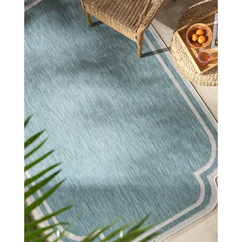 Miami Beach Machine Woven Rug, Rectangle 6'6.7" x 9'0.3"