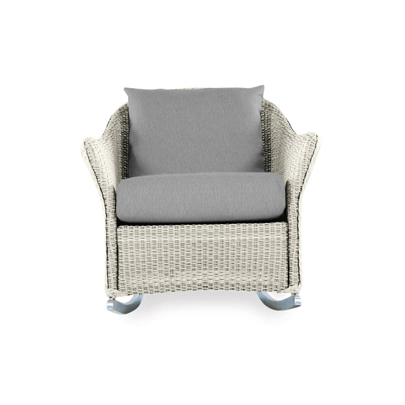 Weekend Retreat Outdoor Rocker Chair, Demo Oatmeal, Linen