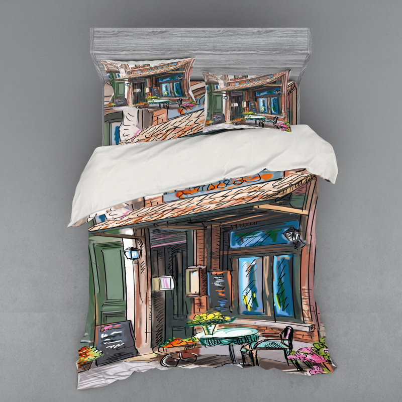 Ensemble de housse de couette city, Housse de couette grand + 3 pièces supplémentair