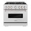 ZLINE 36" Classic Gas Range w/ 6 Burners & Convection Oven in DuraSnow Stainless Steel
