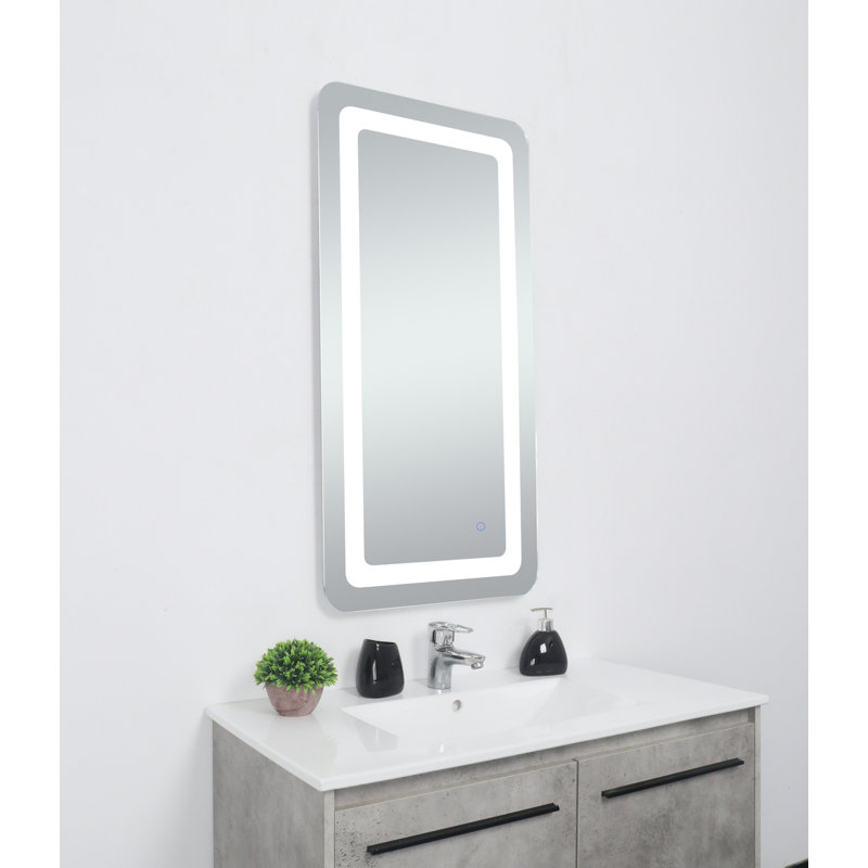 Miroir mural Juliane, Rectangle, 40 po x 27 po