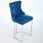 Ensemble de 2 tabourets de bar avec dossier et garniture de rivets-666245477