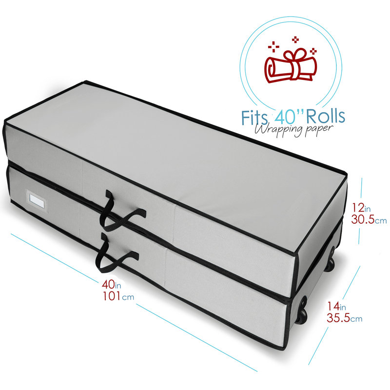 Rangement de papier cadeau Leiliany, Argent