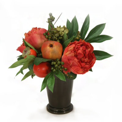 Hydrangea And Peony In Small Juliet Cup