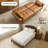 Faux Leather Futon Sofa Bed with Adjustable Armrest and Backrest-394392190