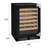 Allavino 24'' 49 Bottle Single Zone Panel Ready Wine Refrigerator