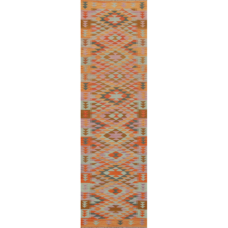 Tapis multicolore kilim oriental 3 x 12