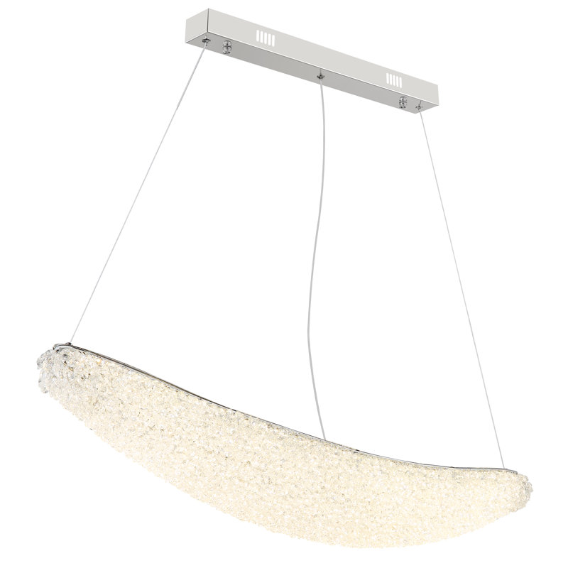 1 - Light Chrome LED Geometric Pendant