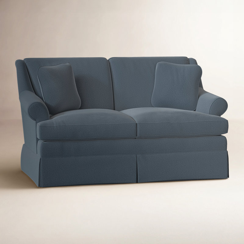 Connor Upholstered 59'' Loveseat, Anello 22 Navy Performance Twill, Yes