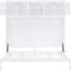 Lit blanc compact avec armoires inférieures - Maximise l'espace au sol, lit double confortable, idéal pour les appartements-818676536-818676537