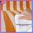 Orange White Vertical Stripes Comforter-123586558
