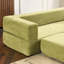 Canapé modulaire convertible avec 3 repose-pieds avec rangement Ebern Designs-748004472