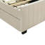 Lit plateforme tapissier en velours avec lit gigogne-30254054-30254052