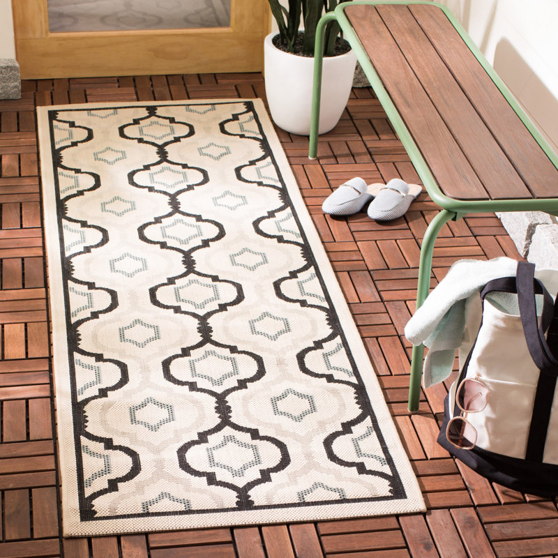 Herefordshire Performance Geometric Indoor/Outdoor Area Rug, Runner 2'3" x 6'7"