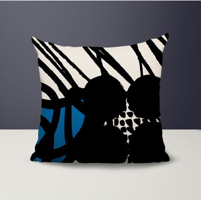 Aloe Abstract Reversible Indoor/Outdoor Square Pillow