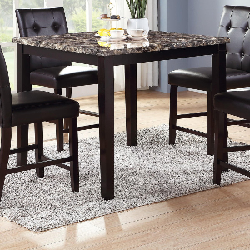 Dining Table Faux Marble Top