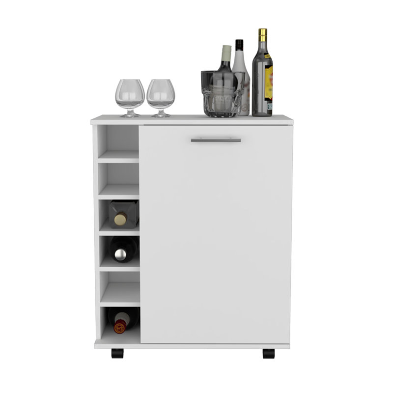 Chariot-bar, salon, blanc, Blanc