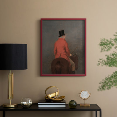 «Vintage Portrait Print», reproduction encadrée en V - bois massif