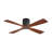 48 In Solid Wood Blades Dc Flush Mount Ceiling Fan With Remote, Black and Walnut-1723234446-1723234442-1716635005