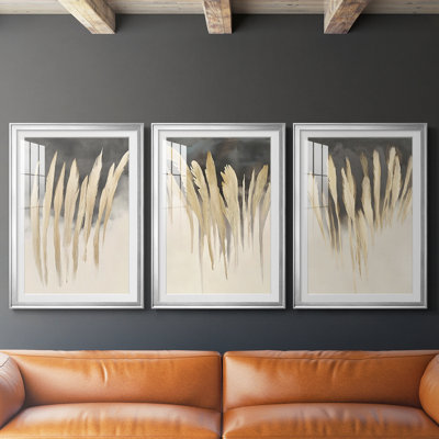 Paysages de la série Lxxvi - impression encadrée sur mesure de qualité supérieure - 3 pièces