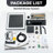 Thermostatic LED Music 16" Shower System with App & Remote Control, Music and Handheld Shower