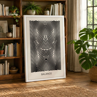 Optical Balance Geometric - Wrapped Canvas