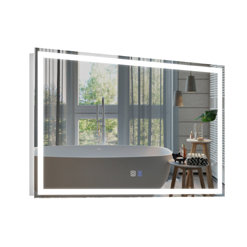 Kolston Metal Rectangle Wall Mirror, 36" x 48"