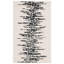 Tapis abstrait en laine / coton touffeté à la main Metro en ivoire / noir-1942734998