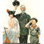 «Ready to Serve» par Norman Rockwell, toile tendue avec châssis-1450851296