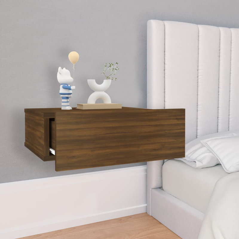 Dagmar Bedside Table, Old Wood, Set of 2
