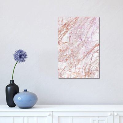 Rose Marble 1 Piece Wrapped Canvas Painting