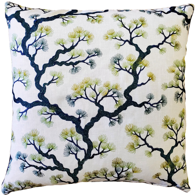 Coussin Bonsai, Noir / Jaune