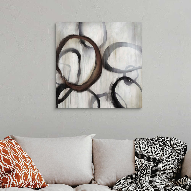 Cirque II par Rikki Drotar - reproduction d'art sur toile, Toile tendue, H 30 po x l 30 po x P 1,25 po