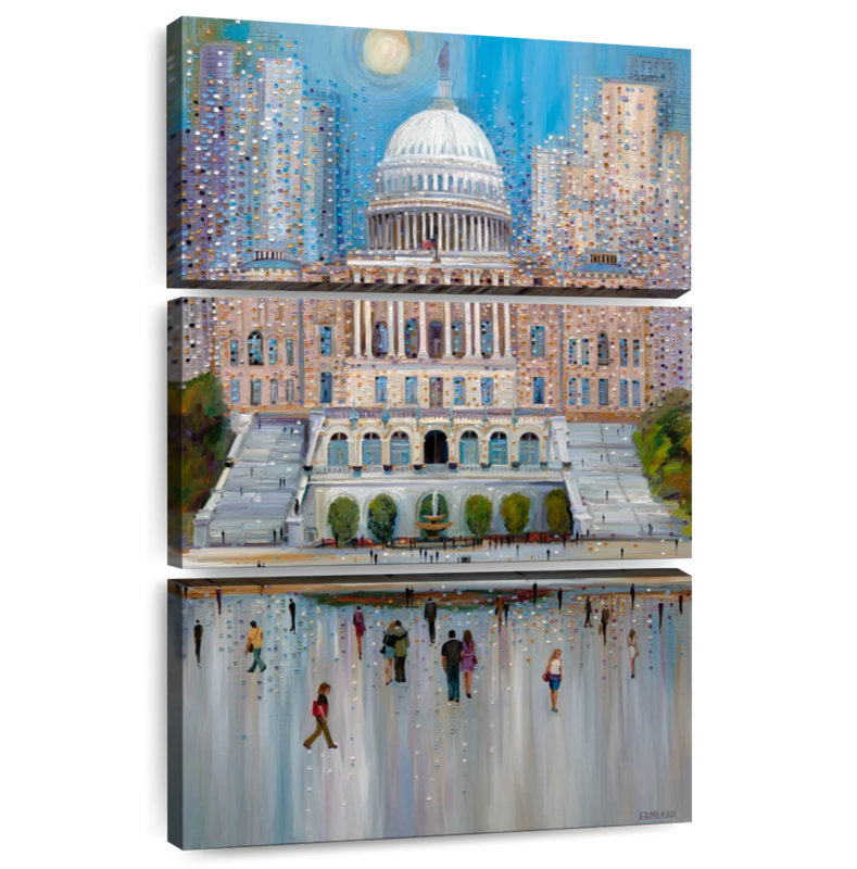 Lilie Stately Washington DC Capitol, H 32 po x l 20 po