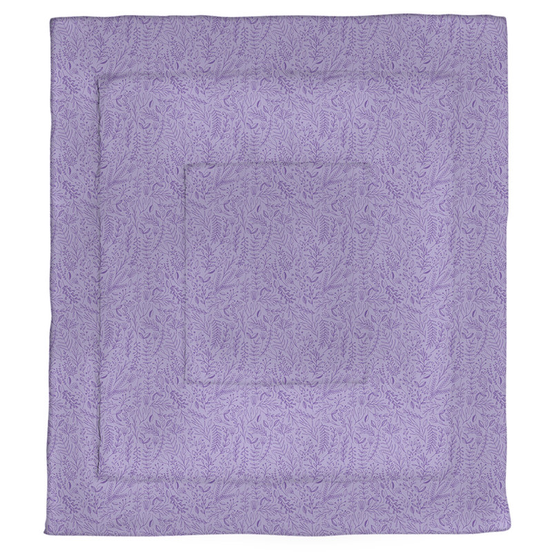 Édredon réversible en microfibre Dana Strider, Édredon grand, Floral mauve
