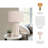Rosecliff Heights 31" Ceramic Lily Applique Lamp With Base