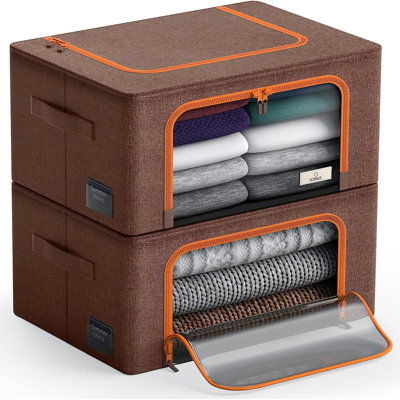 Storage Sorbus Small Storage Box Foldable with Window & Handles