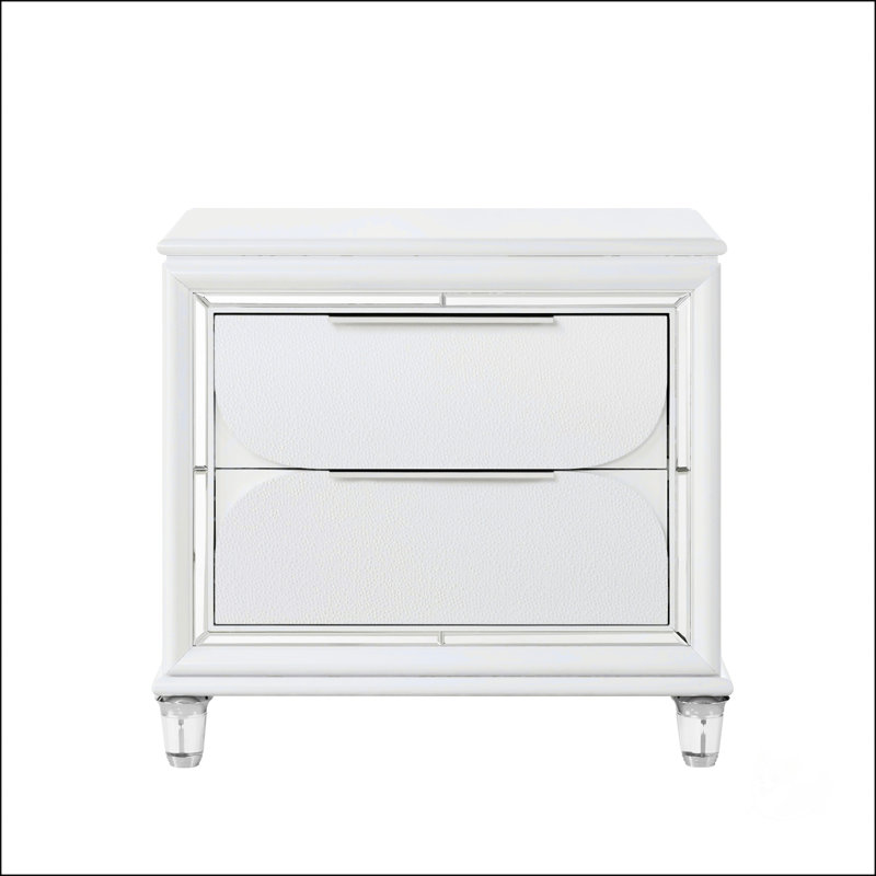 Table de chevet avec tiroirs Glamour