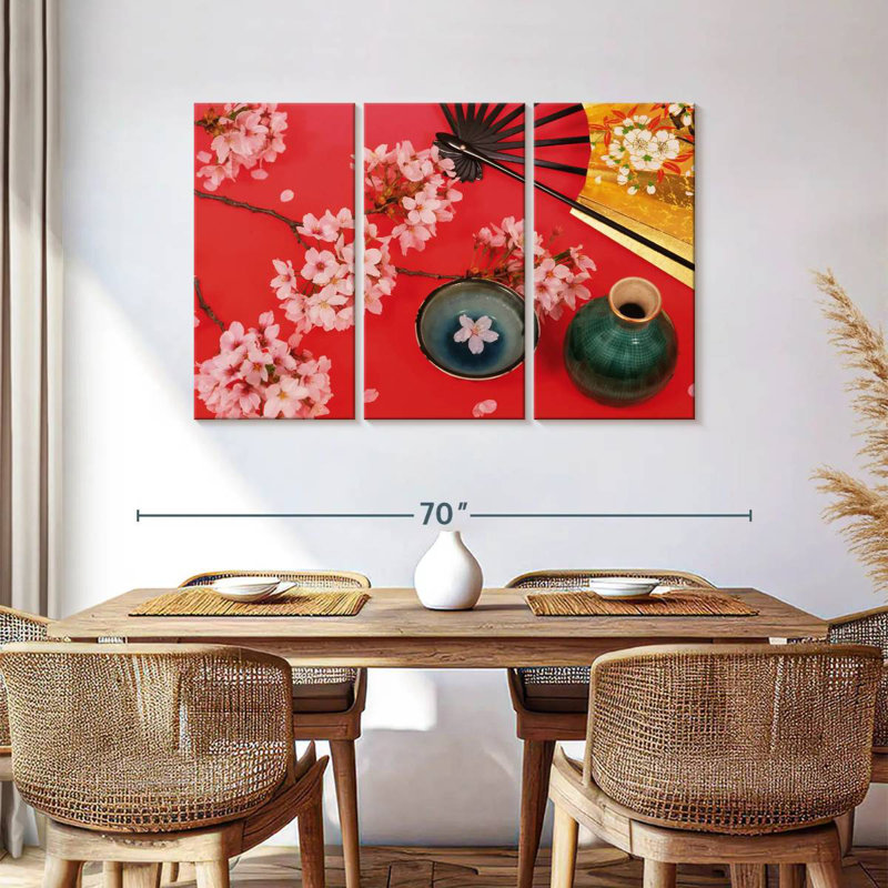Yarlin Cherry Blossom Tea, 36" H x 57" W