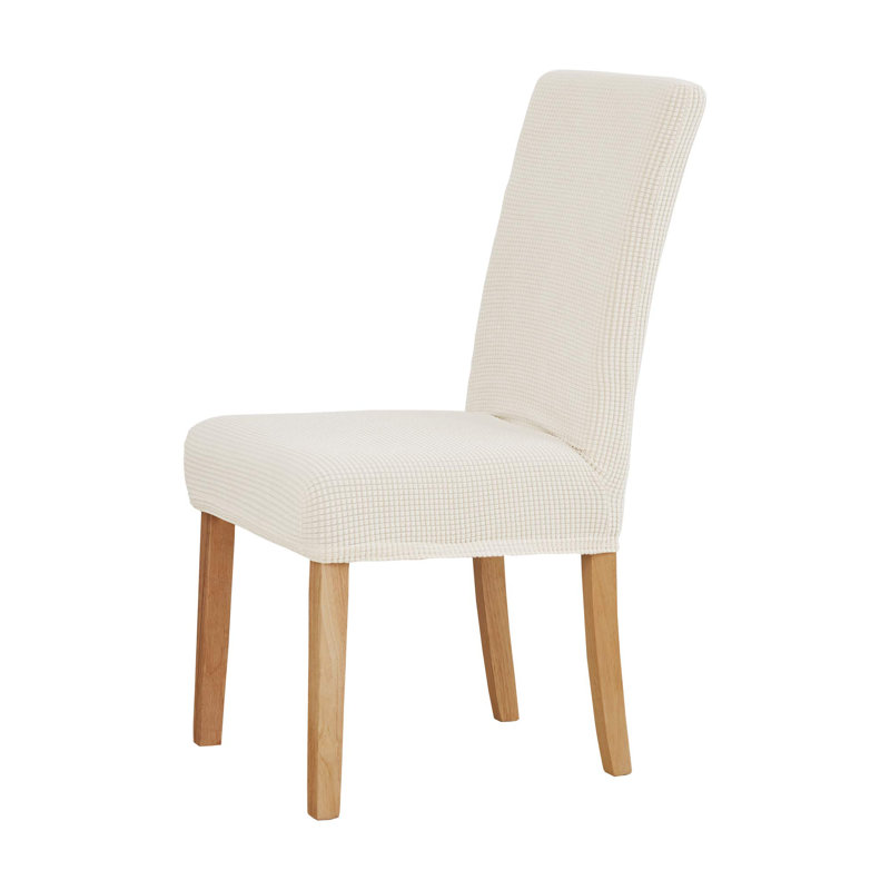 Housse pour chaise de salle à manger, Ivoire blanc