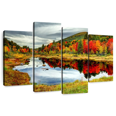 Alvord White Mountains Lake en automne
