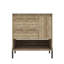 Meuble-lavabo en bois 30 po, armoire avec tiroir coulissant et lavabo encastré en céramique