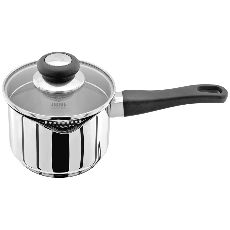 Vista Stainless Steel Saucepan with Lid, 1 L