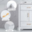 Ensemble de meuble-lavabo 48 po avec lavabo en céramique, armoire de rangement abondante, 4 portes à fermeture douce et 4 tiroirs-93659915