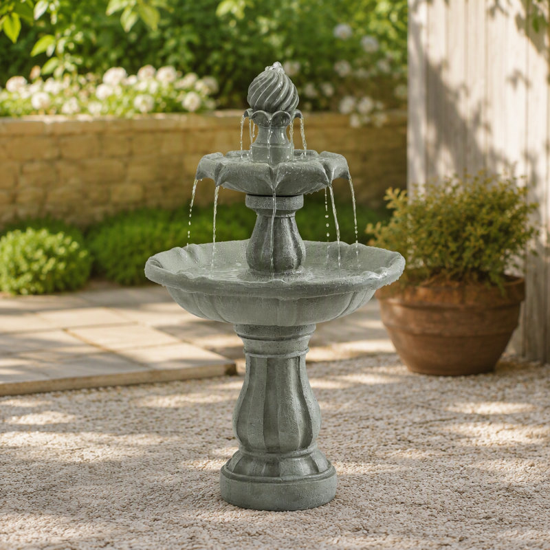 Fontaine sur pied à 2 niveaux avec débit réglable