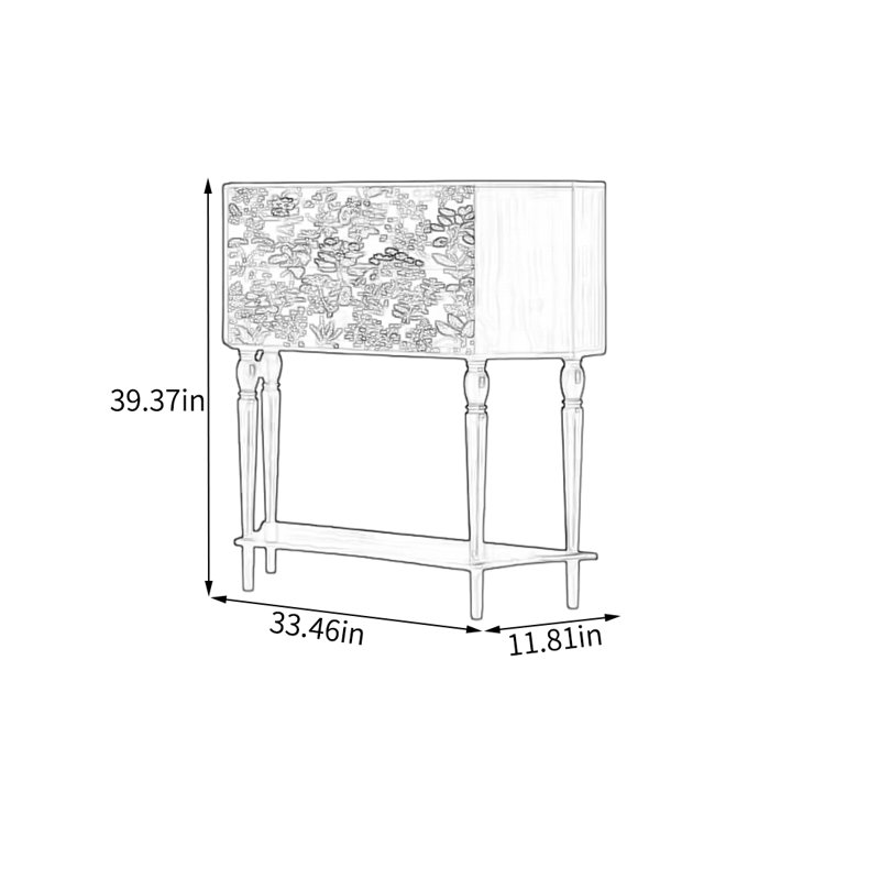 Armoire de rangement avec tiroirs en bois lisse, Noir, noir, noir, noir