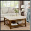 Grande table basse avec repose-pieds rembourré en lin capitonné avec tablette et cadre en bois de hêtre, repose-pieds surdimensionné pour salon, bureau, chambre à coucher, extérieur IVOIRE