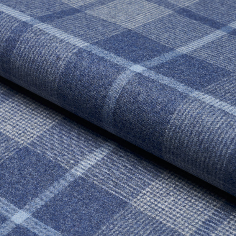 Montana Wool Plaid Fabric, Slate