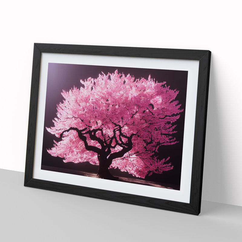 Showstopping Cherry Blossom Tree - Framed Print, Black, 46cm H x 64cm W x 2cm D