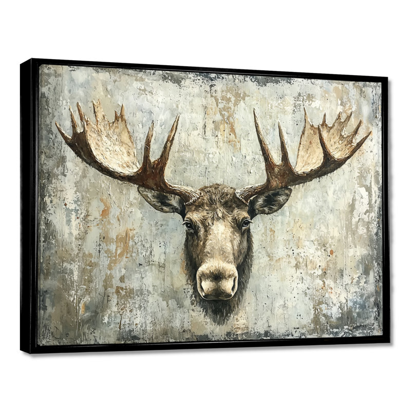 Art abstrait sur toile Graylyn, H 30 po x l 40 po, Picture Framed Print, Noir